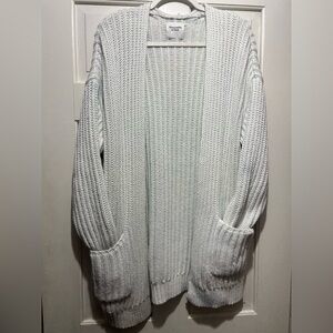A&F Oversized Chunky White Sweater